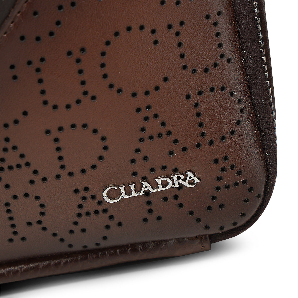 Cuadra Brown Caiman Zipper Bag DU809