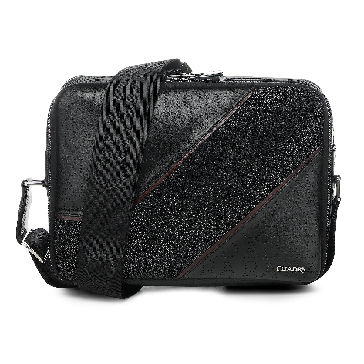 Cuadra Black Stingray Zipper Bag  DU810