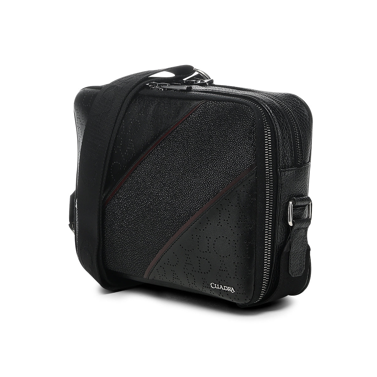 Cuadra Black Stingray Zipper Bag  DU810