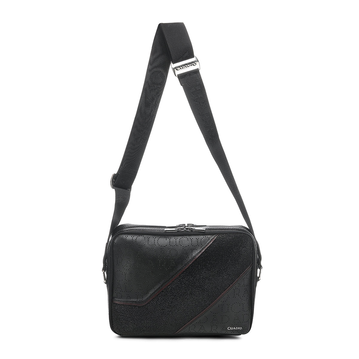 Cuadra Black Stingray Zipper Bag  DU810