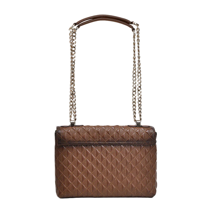 Brown Cowhide Crystals Bag