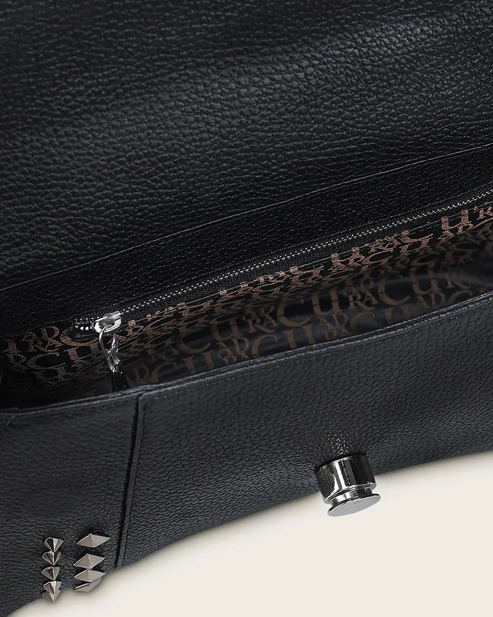 Black Stingray Top Handle Handbag