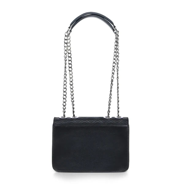 BLACK LASER & STUDS BAG DU693