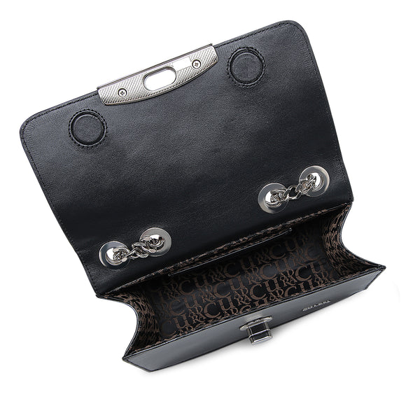 BLACK LASER & STUDS BAG DU693