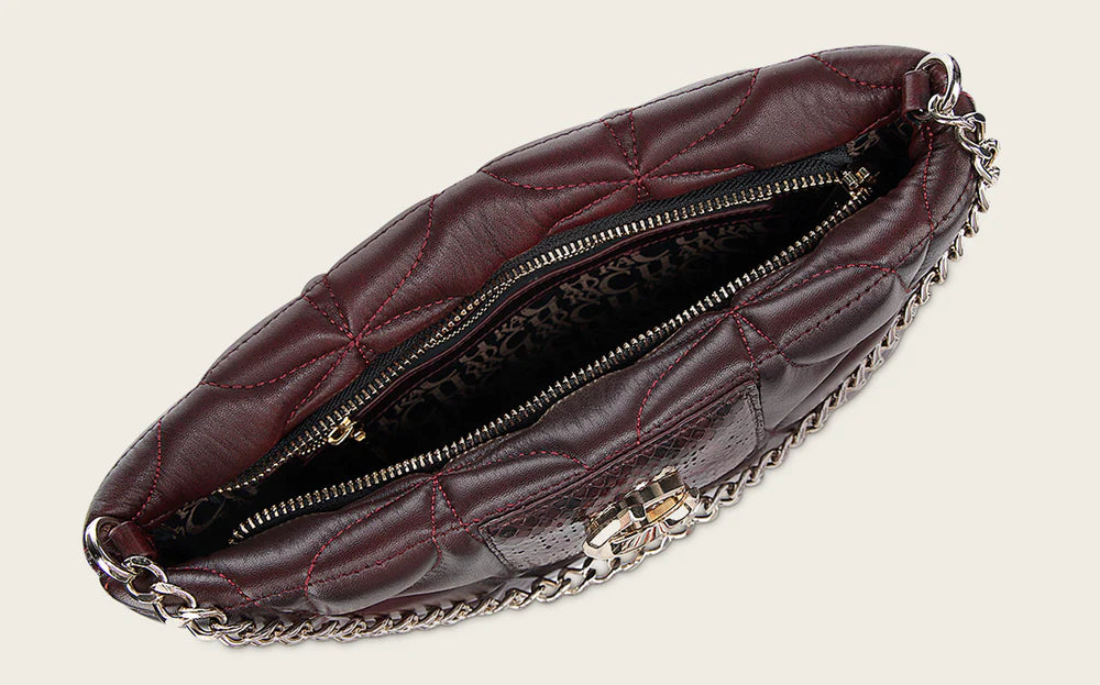 WINE PYTHON EMBROIDERY & STUDS