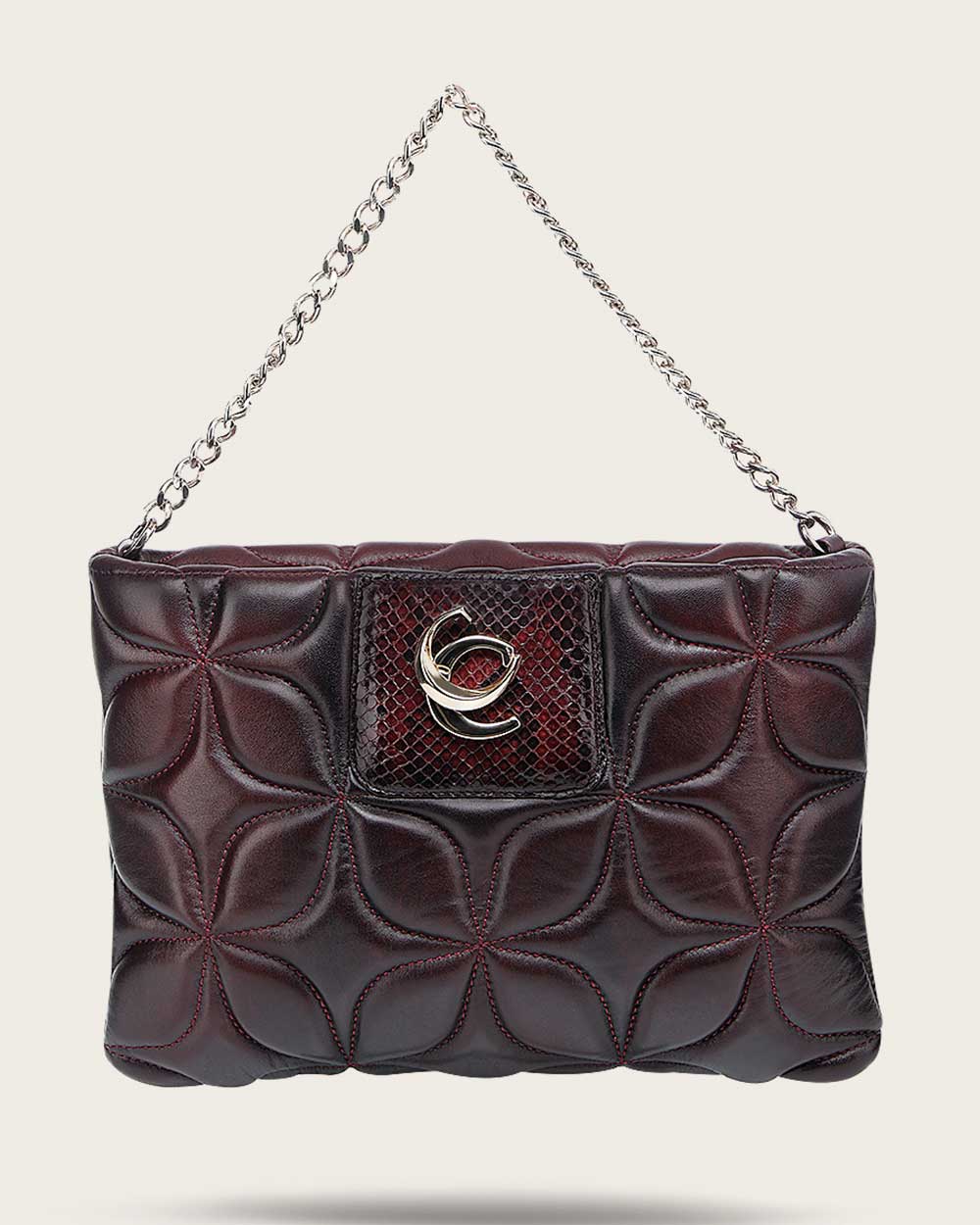 WINE PYTHON EMBROIDERY & STUDS