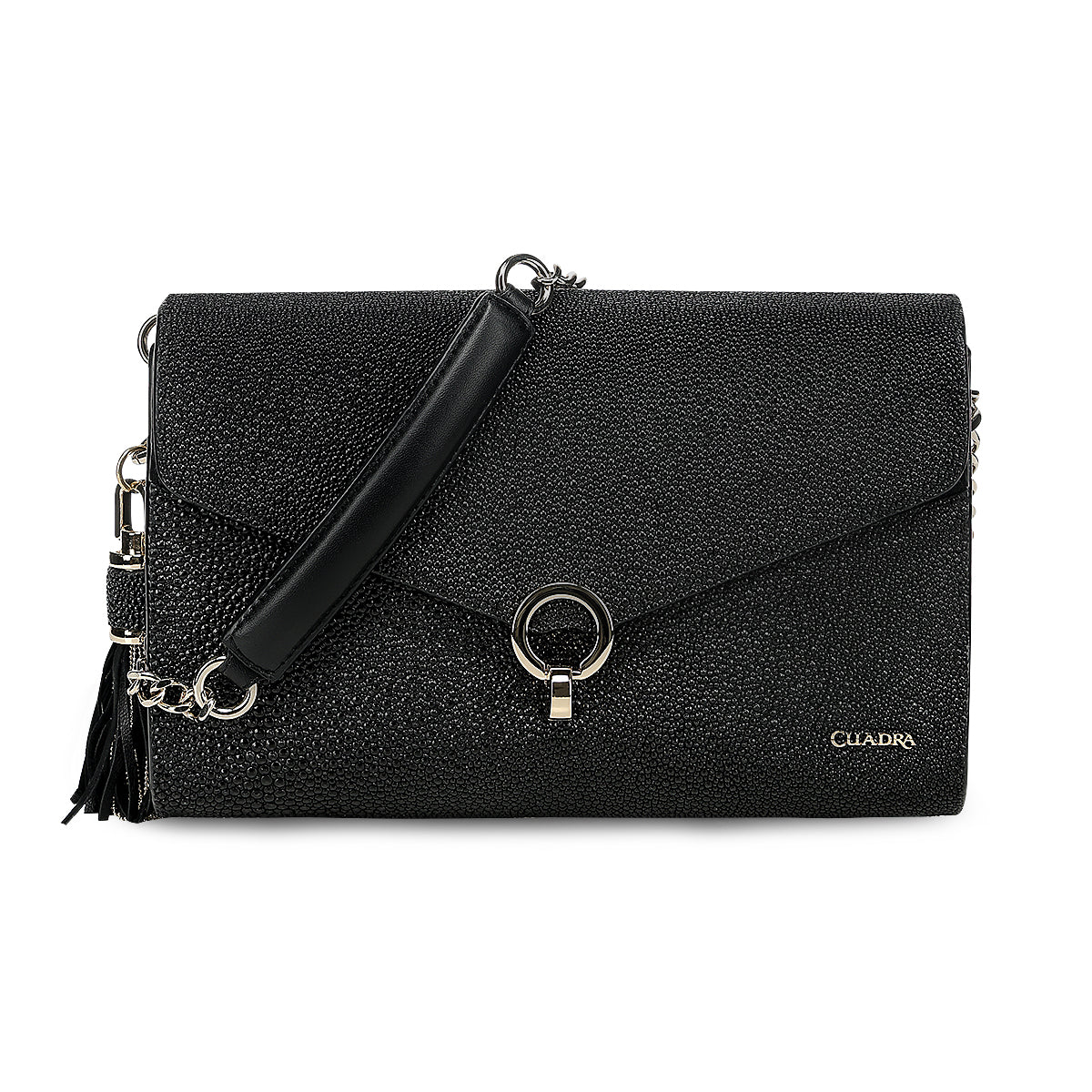 Cuadra Black Stingray Stiching Bag DU821