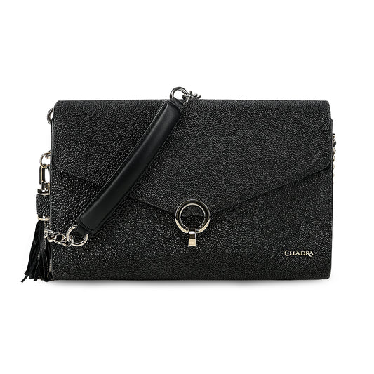 Cuadra Black Stingray Stiching Bag DU821