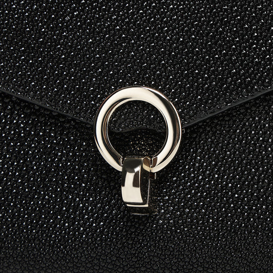 Cuadra Black Stingray Stiching Bag DU821