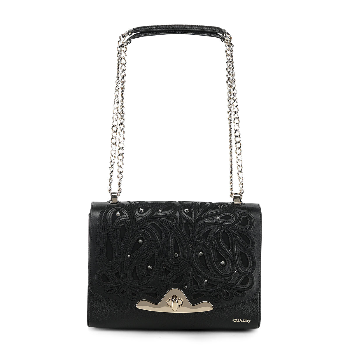 Cuadra Cowhide Laser Bag LD Black DU822