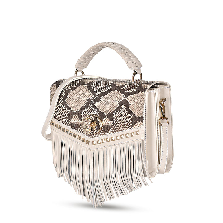 NATURAL PYTHON STUDS BAG DU568