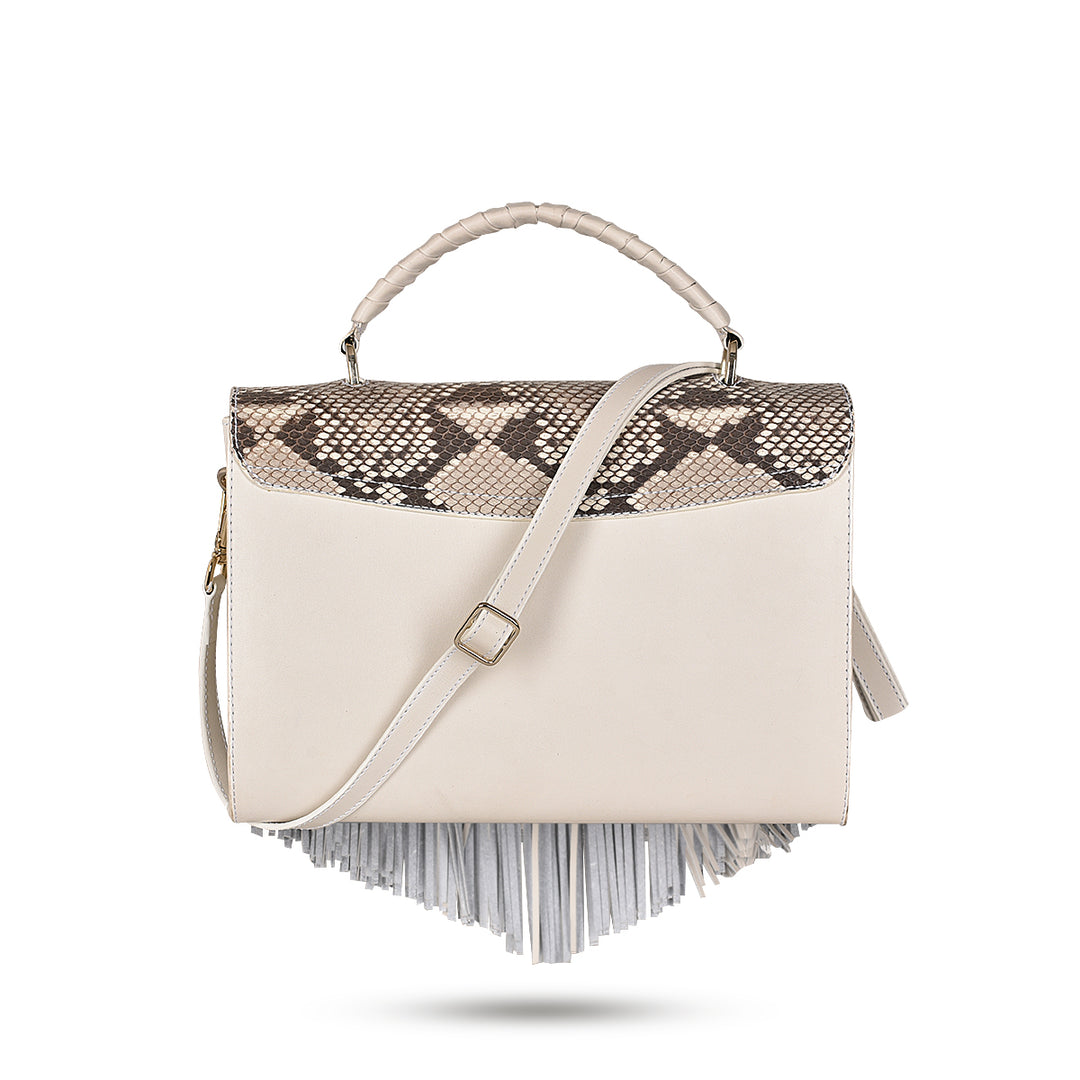 NATURAL PYTHON STUDS BAG DU568