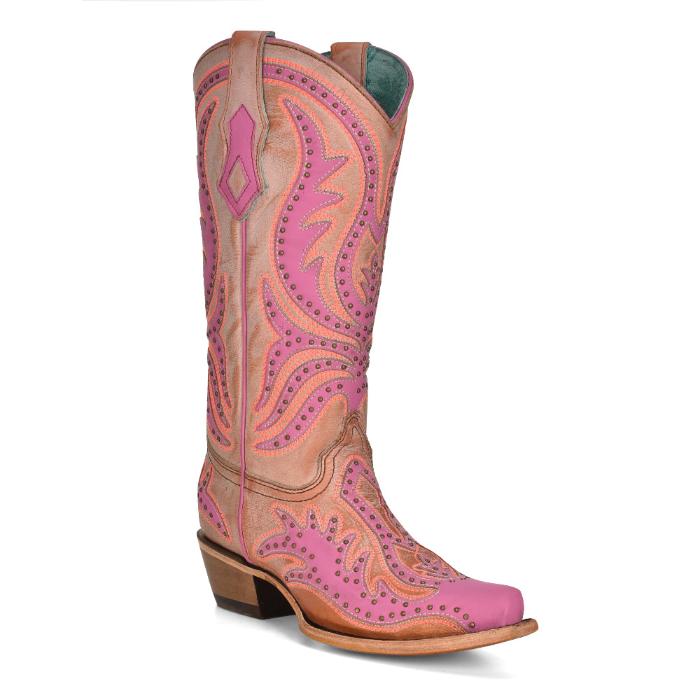 Pink Neon Overlay Florescent