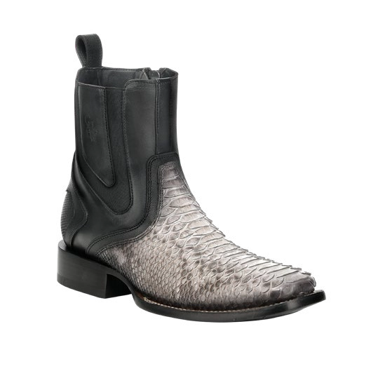 NATURAL & GREY PYTHON ZIPPER CC283