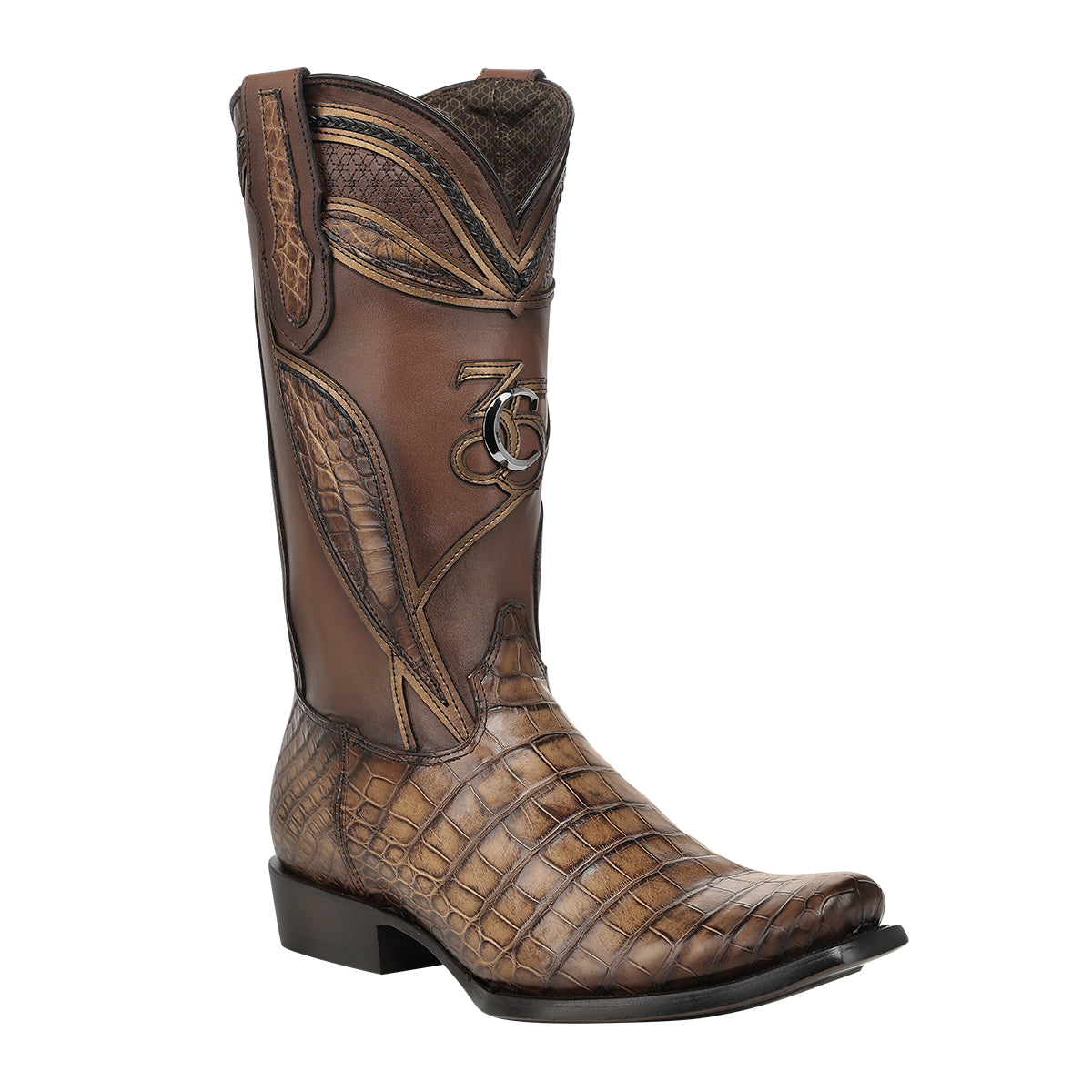 Cuadra Brown Alligator Laser & Embroidery Miel CC449