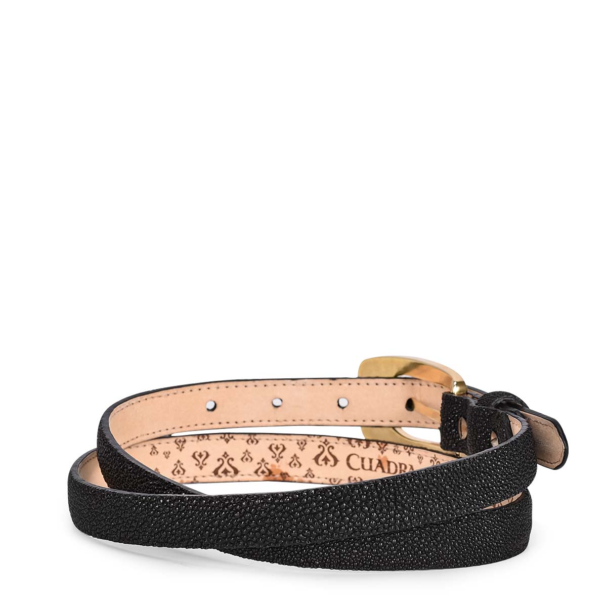 Cuadra Black Stingray Full Exotic Belt BC255