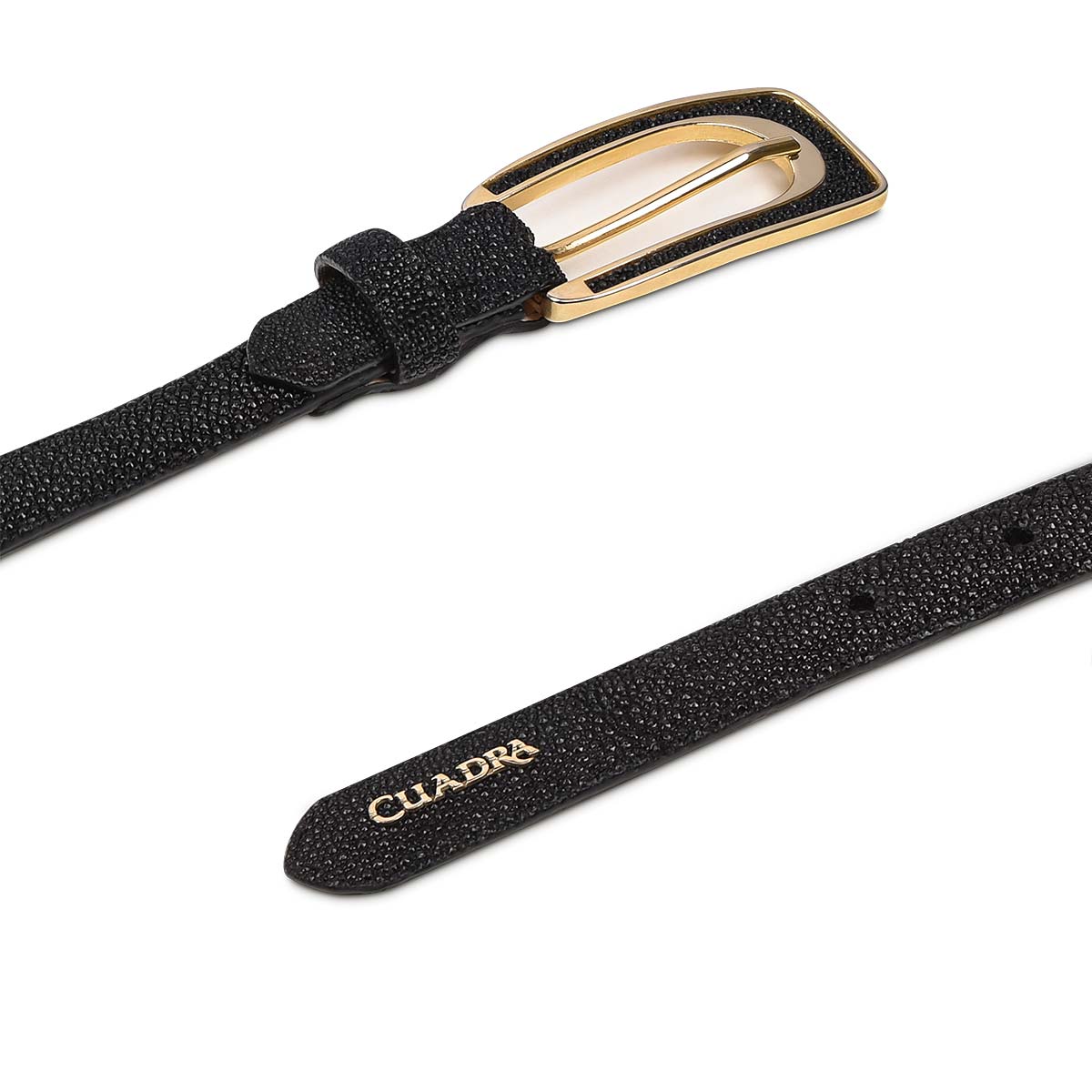 Cuadra Black Stingray Full Exotic Belt BC255