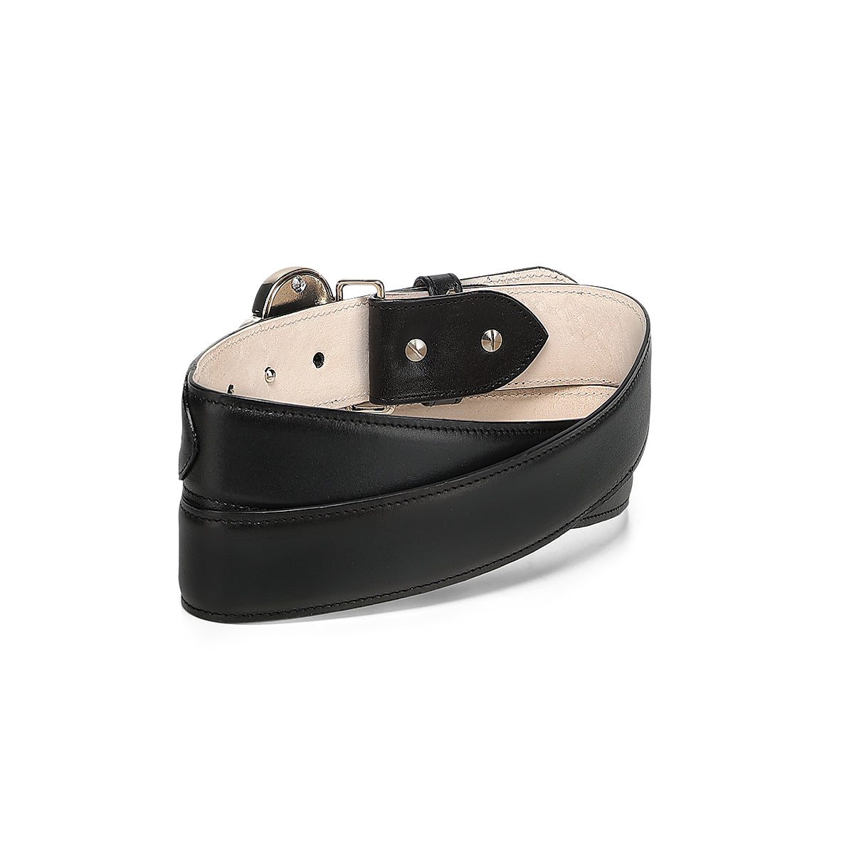 Cuadra Black Cowhide Laser Belt BC469