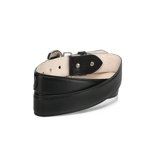 Cuadra Black Cowhide Laser Belt BC469