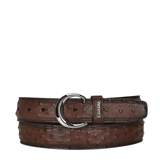 Cuadra Brown Ostrich Belt BC272