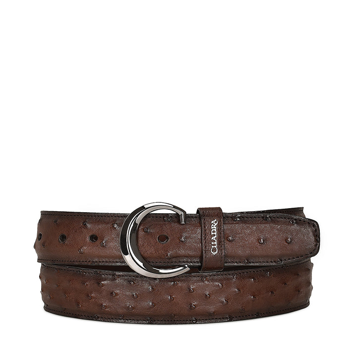 Cuadra Brown Ostrich Belt BC272