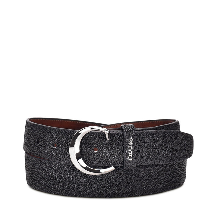 Cuadra Black Stingray Belt BC215