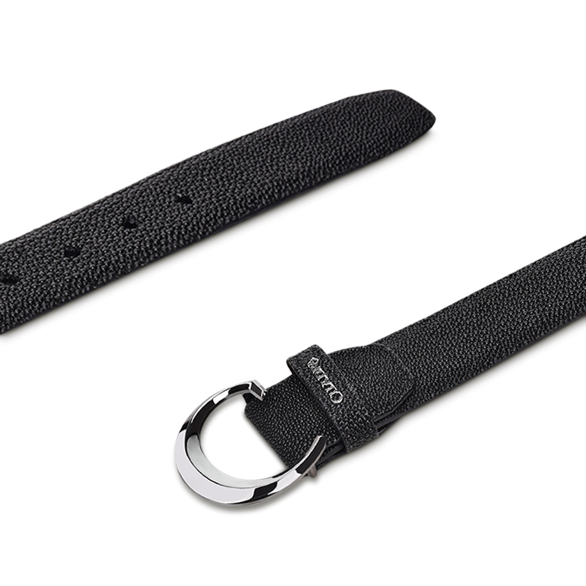 Cuadra Black Stingray Belt BC215
