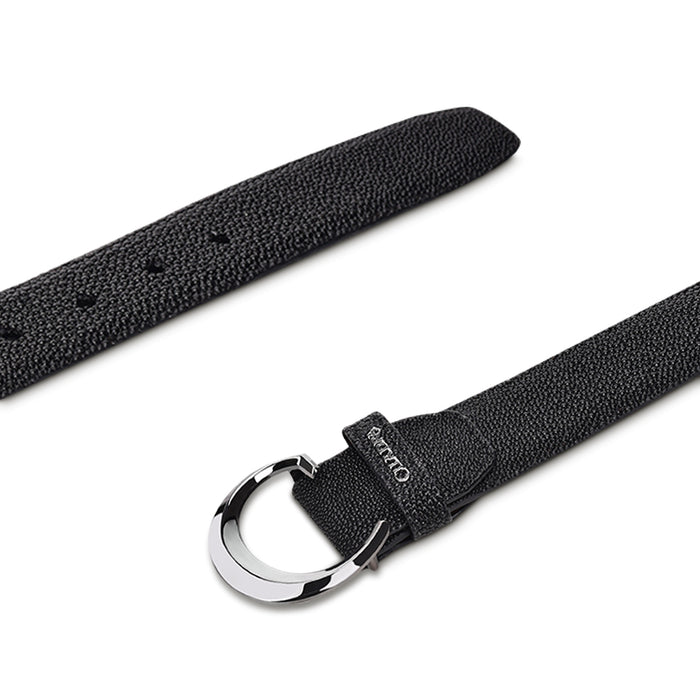 Cuadra Black Stingray Belt BC215