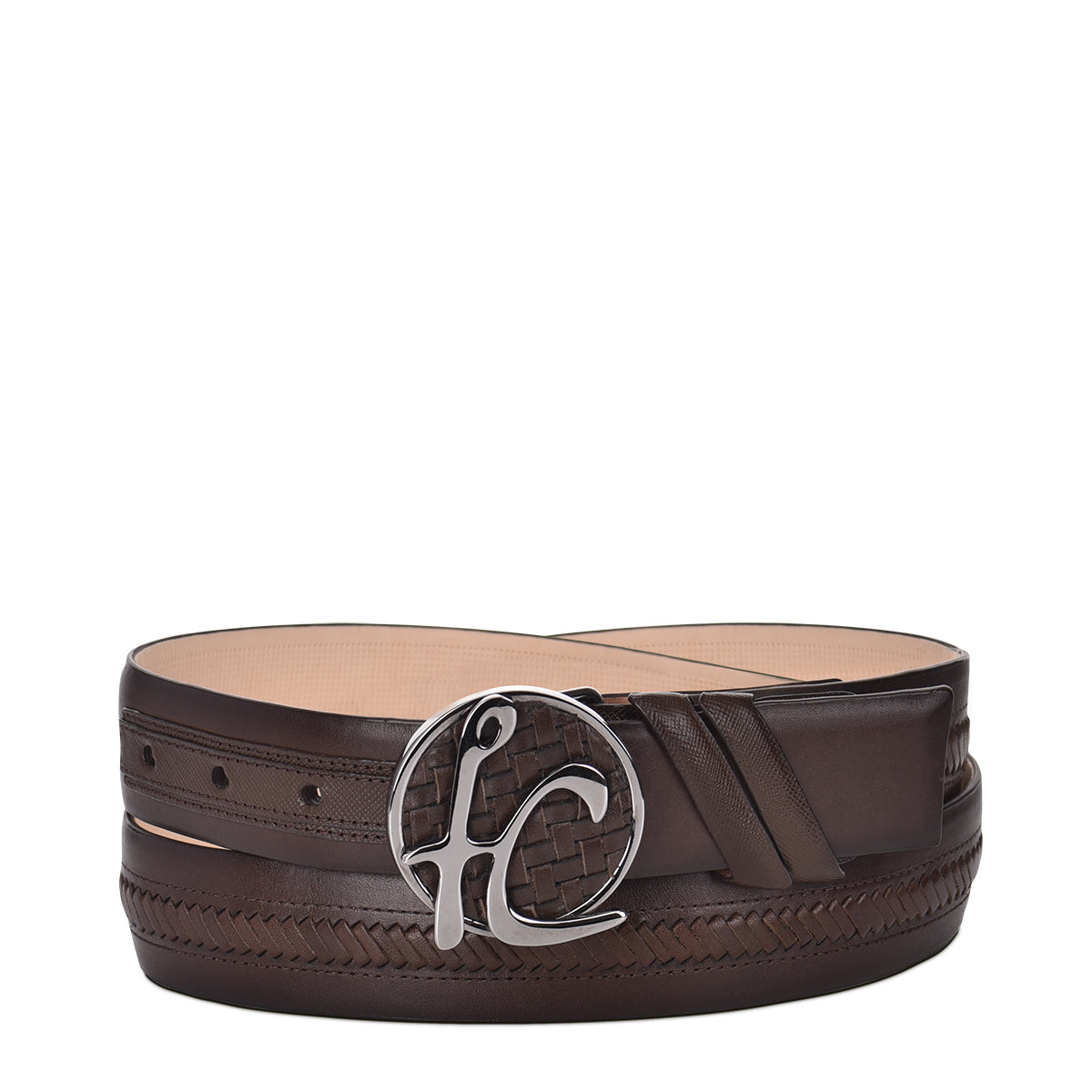 Cuadra Brown Woven Belt BC273