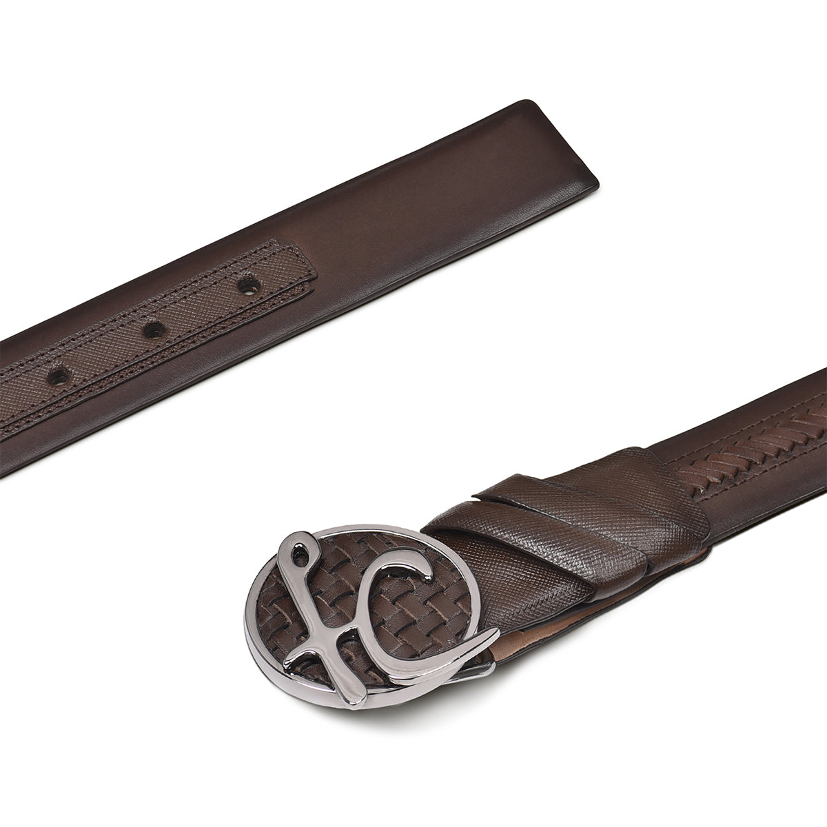 Cuadra Brown Woven Belt BC273
