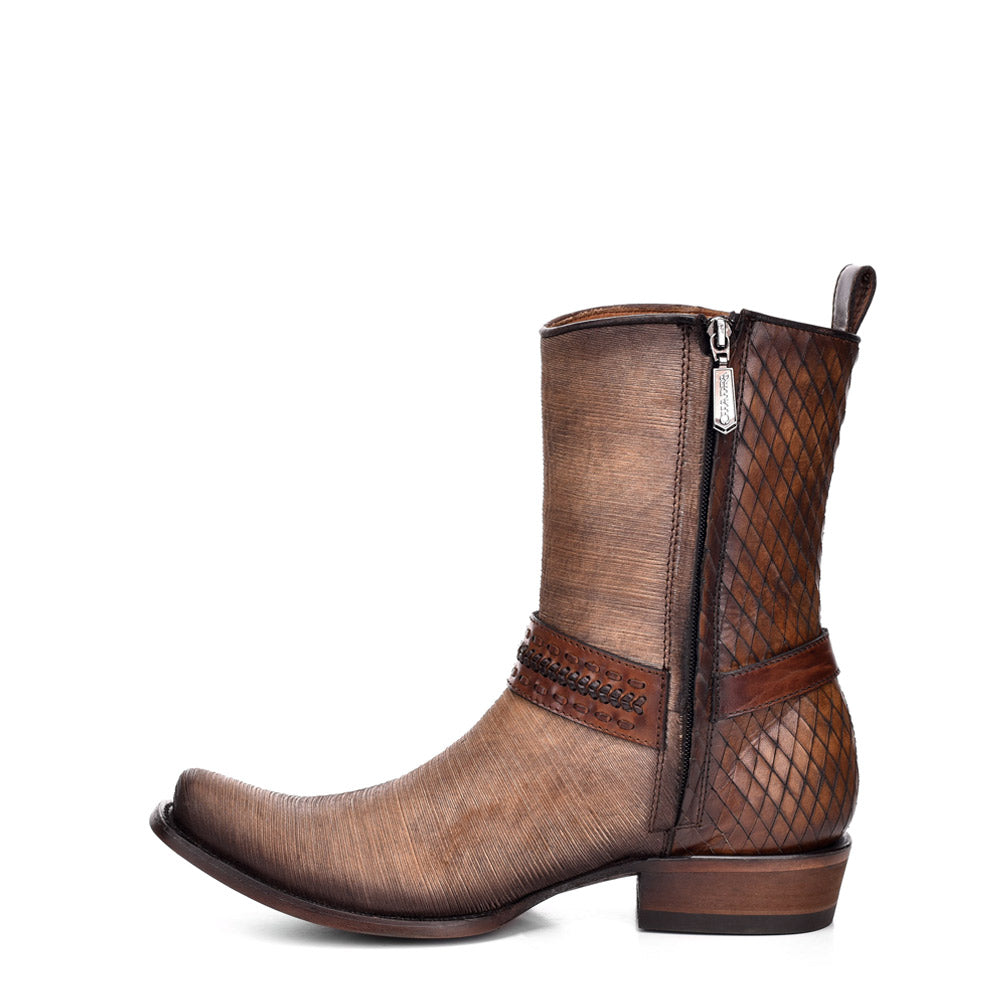 Cuadra Pattern Harnes & Woven Narrow SQ Toe CU359