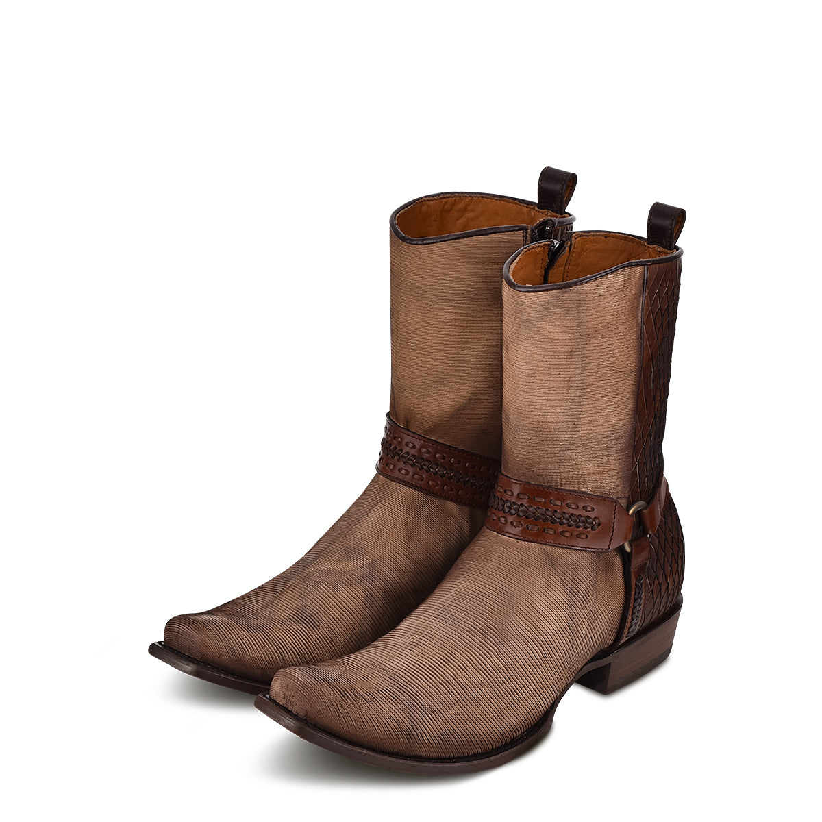 Cuadra Pattern Harnes & Woven Narrow SQ Toe CU359