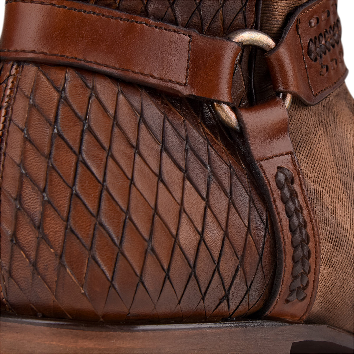 Cuadra Pattern Harnes & Woven Narrow SQ Toe CU359