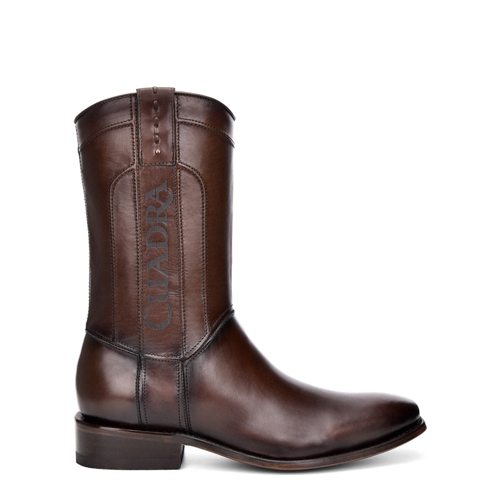 Cuadra Brown Laser & Zipper French Toe CU415