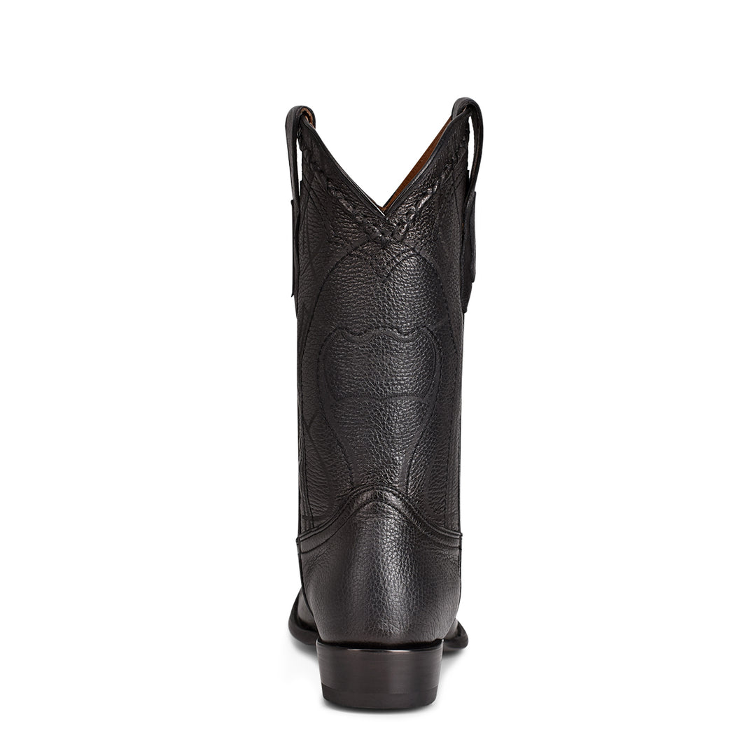 Black Deer Laser & Embroidey Narrow Square Toe