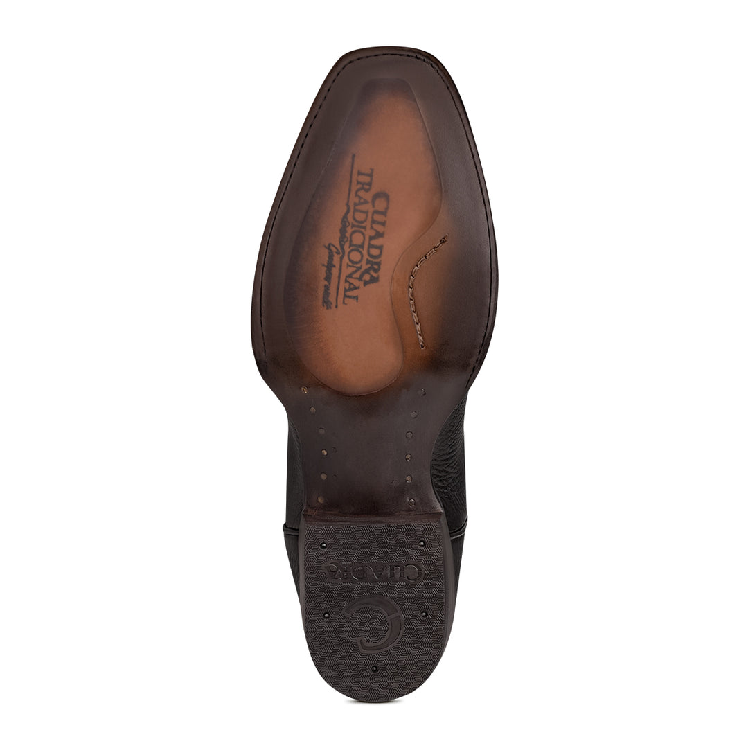 Black Deer Laser & Embroidey Narrow Square Toe