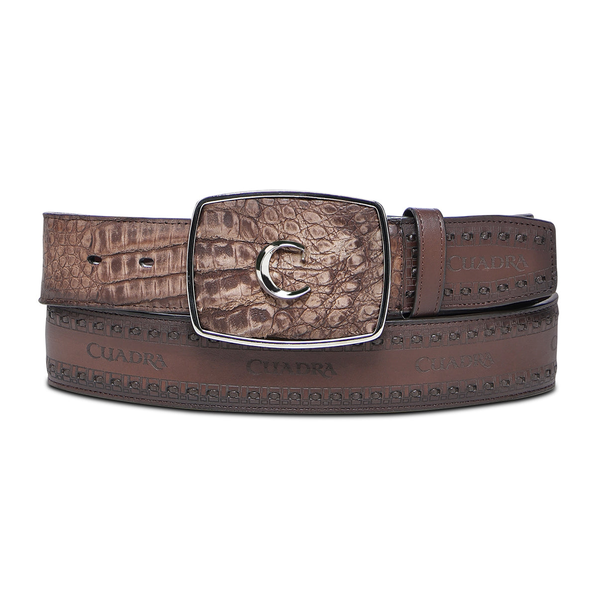Cuadra Brown Caiman Belt BC422