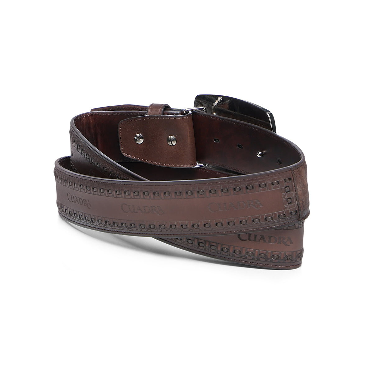 Cuadra Brown Caiman Belt BC422