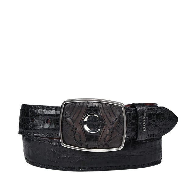 Plunge Black Caiman Laser Belt