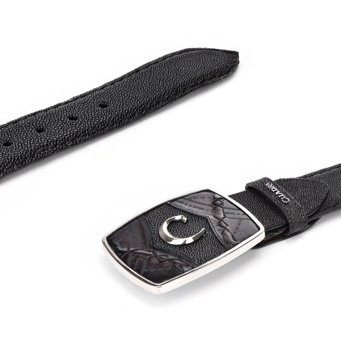 Cuadra Black Stingray Belt BC350