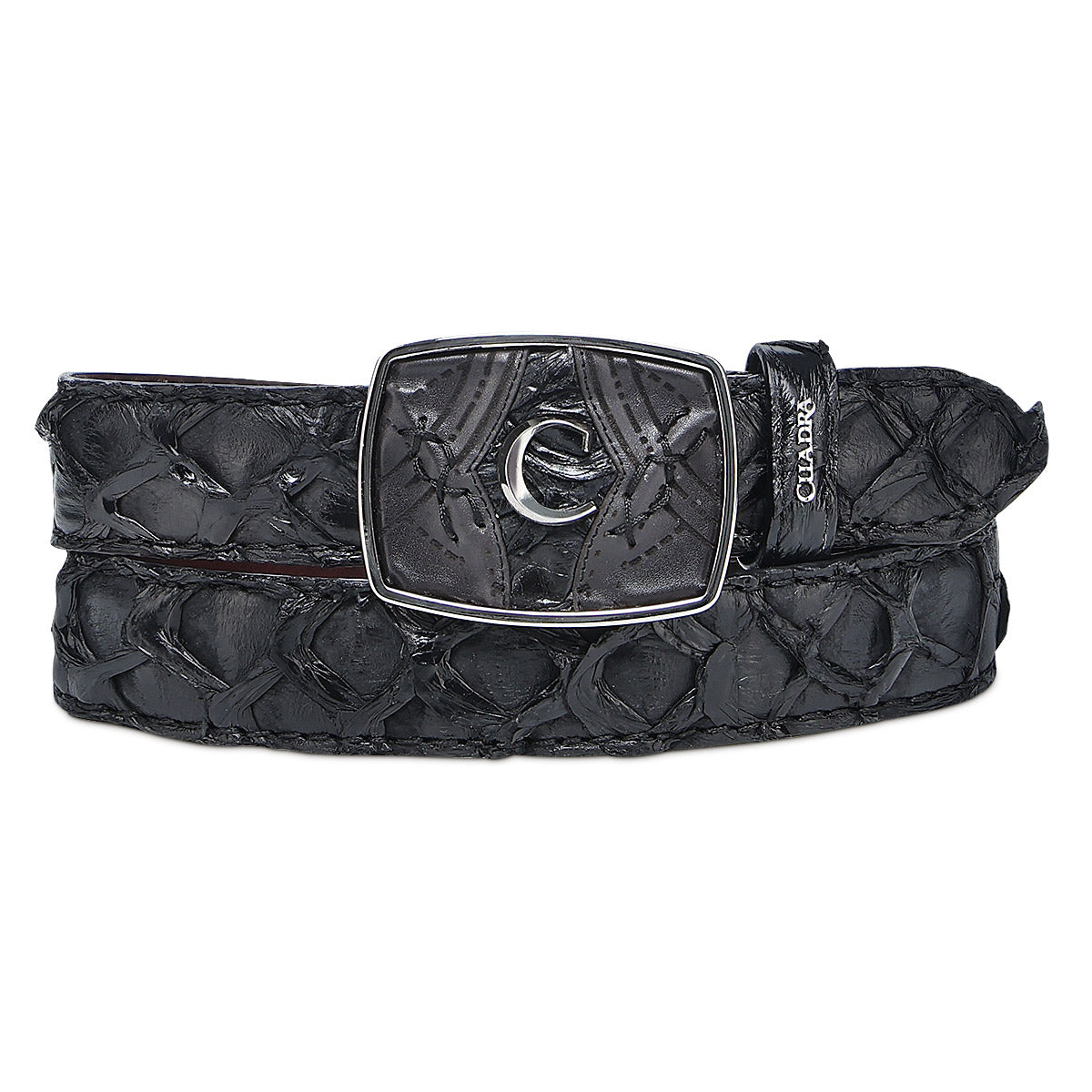 Cuadra Black Pirarucu Belt BC389