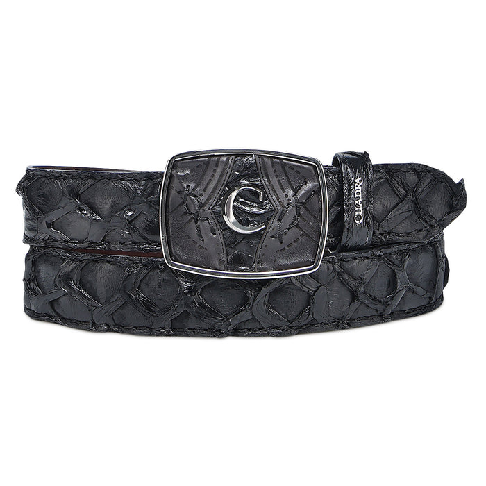 Cuadra Black Pirarucu Belt BC389