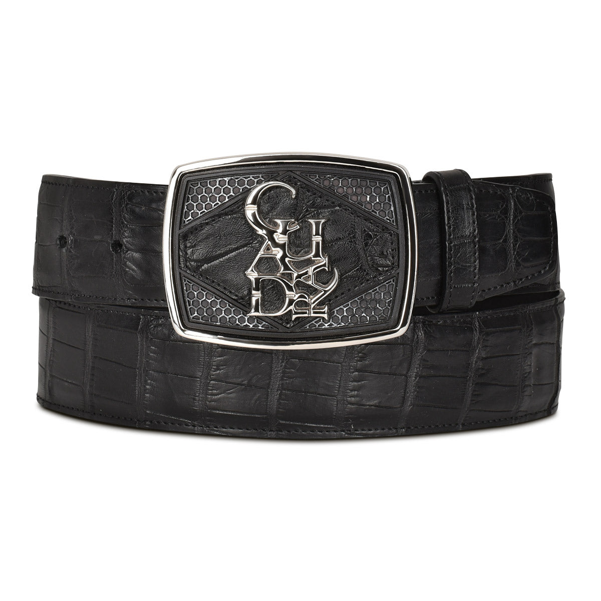 Cuadra Black Alligator Belt BC325
