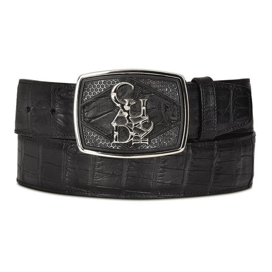Cuadra Black Alligator Belt BC325