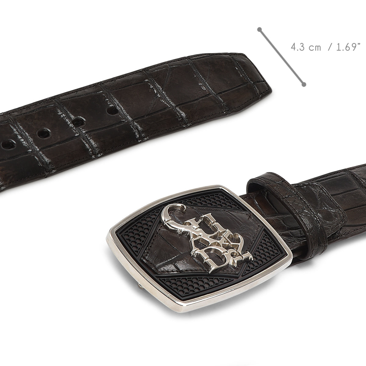Cuadra Luxo Moka Alligator Stitching  BC341