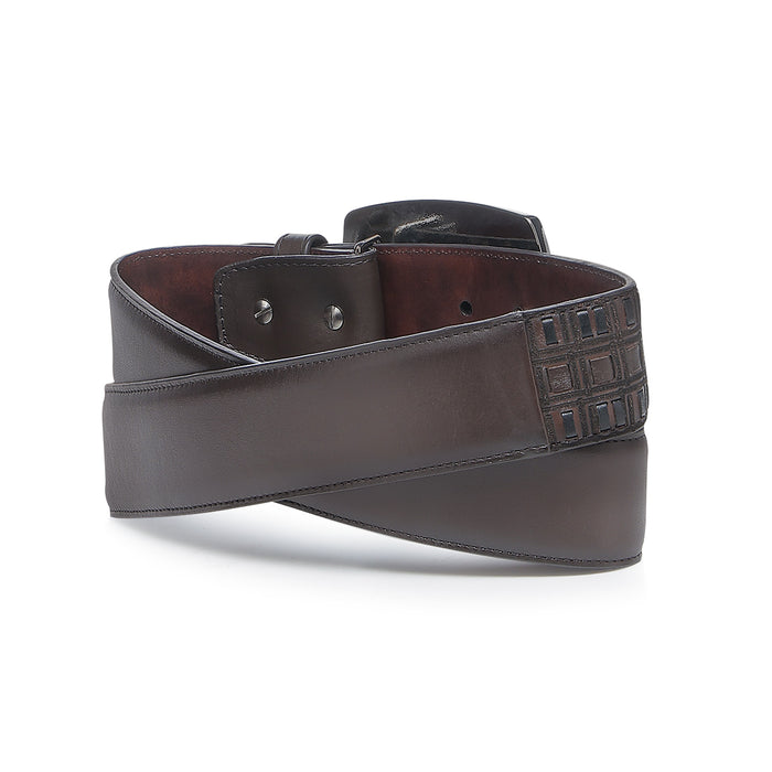 Cuadra Black Embroidery Belt BC401