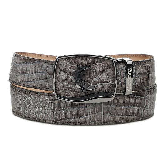 Cuadra Grey Caimán Stiching Belt  BC481