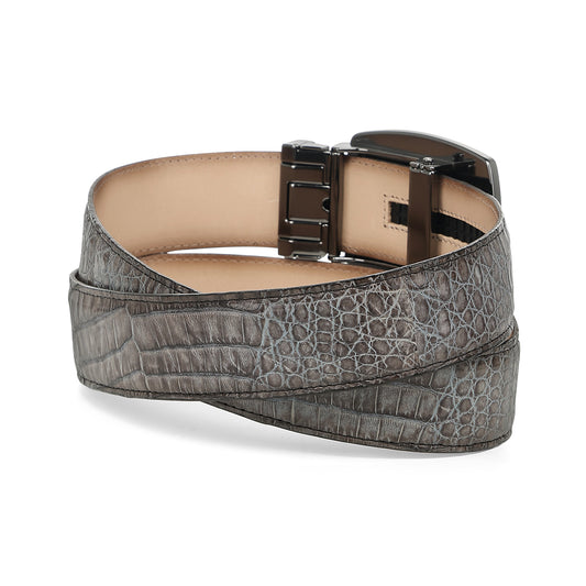 Cuadra Grey Caimán Stiching Belt  BC481