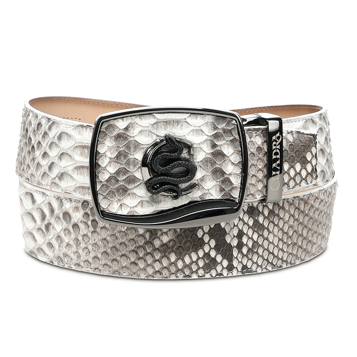 Cuadra Natural Python Stitching Belt BC482
