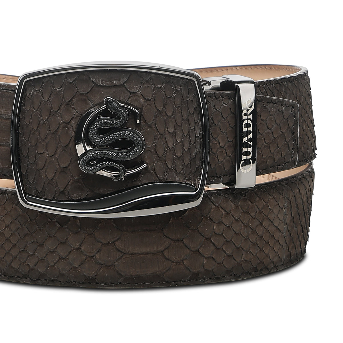 Cuadra Matte Brown Python Stitch BC484